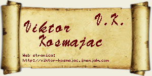 Viktor Kosmajac vizit kartica
